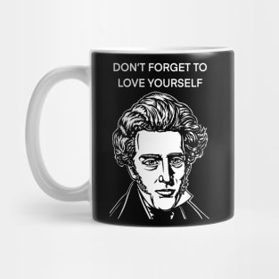 SOREN KIERKEGAARD quote .2 - ink portrait Mug